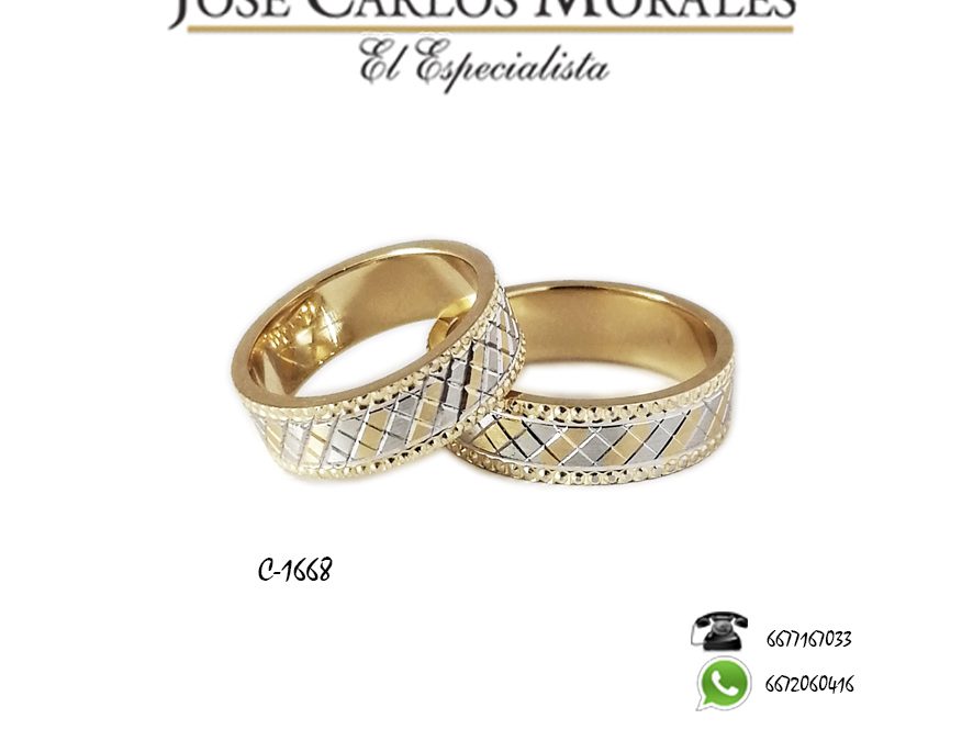 Argollas de matrimonio C1668-6